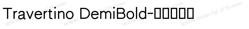 Travertino DemiBold字体转换
